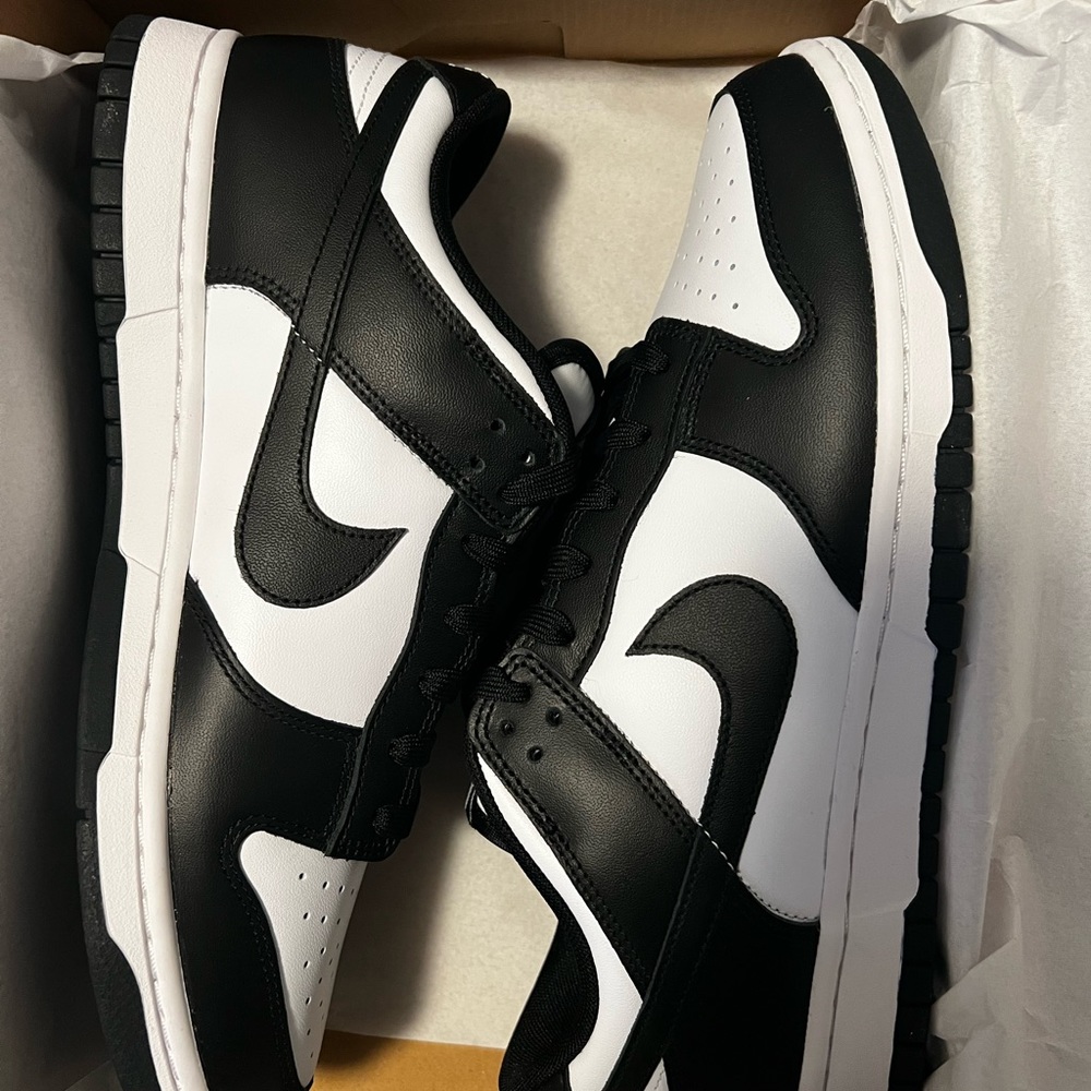 Nike dunks BLACK AND WHITE lows
